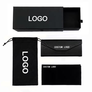 משקפי לוגו מותאם אישית משקפיים תיק משקפי שמש אריזה תיבת משקפיים ערכת קיפול תיק אופנה יוקרתי שקית 2025 - Product Image 1