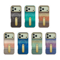 Casing serat karbon tempa casing ponsel logam magnetik untuk iPhone Air 17 Pro Max casing sandaran lensa untuk iPhone