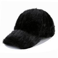 Fabricant OEM de casquettes de baseball personnalisées vierges en fourrure, casquettes pour hommes et casquettes de papa, à 6 panneaux et visière incurvée, pour sports d'hiver