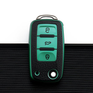 Accessori per chiavi auto in morbida pelle TPU Cover per chiave per auto adatto per <span class=keywords><strong>VW</strong></span> Volkswagen Mercedes Audi Toyota - Product Image 3