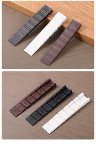 Coussinets de pied d'armoire en plastique trapézoïdal Coussinets de nivellement de meubles antidérapants pour armoires et armoires - Product Image 2