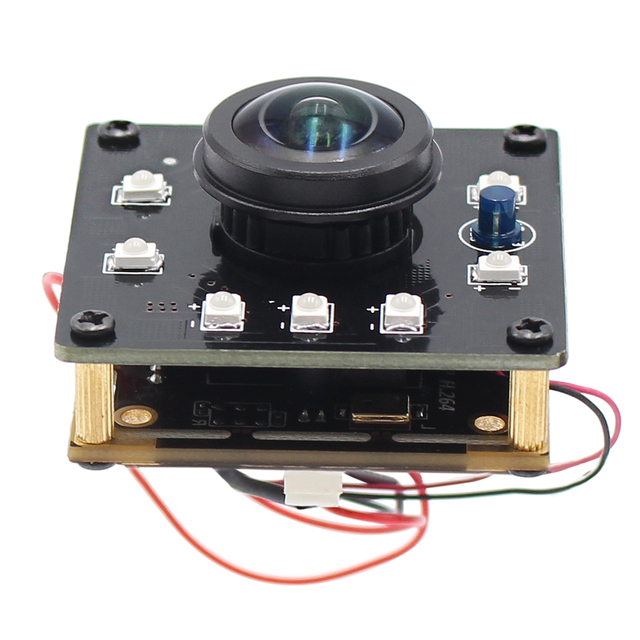 1080P Wide Angle Infrared Webcam Night Vision 180degree Fisheye lens Mini CMOS OV2710 30fps/60fps/100fps Camera Module Industry