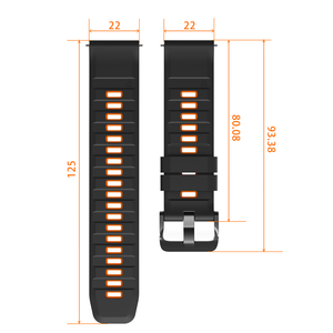 <span class=keywords><strong>Correas</strong></span> de Reloj de Silicona de Liberación Rápida de 20 mm y 22 mm, Correa de Repuesto Deportiva de Goma Suave para Hombre y Mujer con Hebilla de Metal - Product Image 3