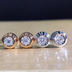 White Gold Round Crystal <b>Rhinestones</b> Flat Back Sew On Loose Stones For Garment Decoration 16 Facets Non Hot Fix - Product Image 3