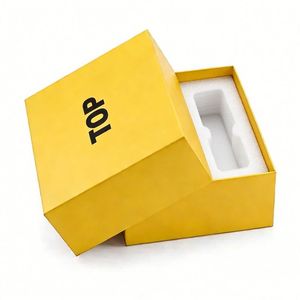 Boîtes en papier rigide élégantes avec logo personnalisé, auto-établies, avec couvercle amovible, base en matériaux recyclés, pelliculage mat, emballage cadeau en 2 pièces - Product Image 6