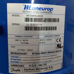 10HP <span class=keywords><strong>Dan</strong></span> foss MTZ125HU4AVE maneuropa compressore alternativo per pompe di calore aria-aria - Product Image 4