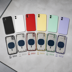 เคสฝาหลังพร้อมปุ่มเปิดปิดและปุ่มปรับระดับเสียง  กระจกแบตเตอรี่  อะไหล่เปลี่ยนทดแทน สำหรับ iPhone 11 รุ่นขายดี - Product Image 2