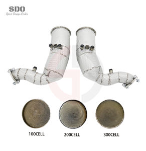 Tubo de Escape de Alto Rendimiento SDO SUS304 para Audi RSQ8 SQ8 4.0T 2022-2023, Tubo Recto con Protección Térmica Superior - Product Image 6