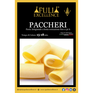 Pasta Paccheri de tradición napolitana de alta calidad hecha en Italia sémola de trigo duro artesanal 500g - Product Image 3