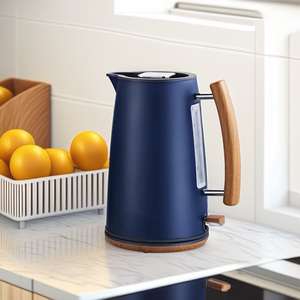 <b>Electric</b> <b>Kettle</b> Cordless <b>Water</b> <b>Electric</b> <b>Kettle</b> Stainless Steel 1.7 Wood Handle for Hotel - Product Image 1