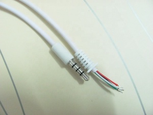 <span class=keywords><strong>Cavo</strong></span> connettore <span class=keywords><strong>jack</strong></span> <span class=keywords><strong>audio</strong></span> Aux a 4 poli da 1 m, 3,5 mm, bianco - Product Image 6
