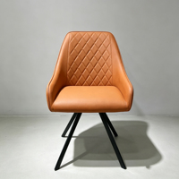 Fauteuil rembourré moderne en velours vert avec pieds en métal pour cuisine, chambre, club, salle à manger, salon ou comme chaise d'appoint