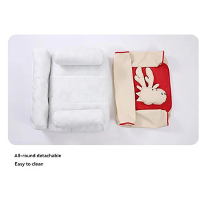 Custom <b>Dog</b> <b>Bed</b> Rectangle Solid Color Removable Washable Pet <b>Sofa</b> <b>Bed</b> <b>For</b> <b>Dog</b> Summer Use - Product Image 3