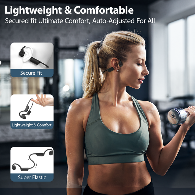 ESON Best Deal Air Conduction Wireless Headset IPX5 Sport Earphone Open Ear Headphones for 5.4 LED Long Play