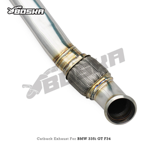Échappement Catback Personnalisé pour BMW 335i/340i GT F30/F31/F34 3.0T 2012-2016, Silencieux d'Échappement Boska avec Moteur Électrique et Embouts Noirs - Product Image 2