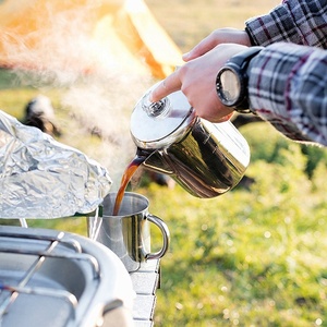 Al aire libre de acero inoxidable de utensilios de cocina ollas montañismo Camping Picnic portátil hervir hervidor de agua - Product Image 2