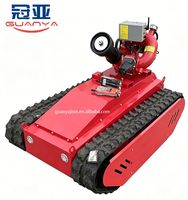 Robot de lutte contre les incendies sur chenilles Guanya personnalisé, garantie 1 an, télécommandé, pour l'extinction d'incendies industriels et les opérations de sauvetage