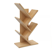 2022 nouveau design 5 étagères arbre livre support de rangement étagère sur pied pour chambre à coucher