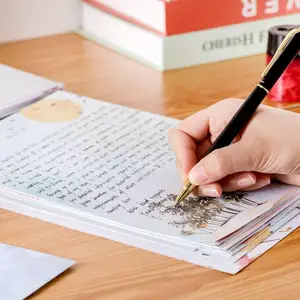 Myway Hoge Kwaliteit Schrijfbrief Set Aanpasbaar Ontwerp Briefpapier Met Kleurendruk Op Houtvrij Offset Papier