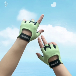 Guantes de Levantamiento de Pesas Unisex Transpirables y Antideslizantes con Logotipo Personalizado para Gimnasio y Fitness - Diseño de Medio Dedo, Talla Personalizada Disponible - Product Image 6