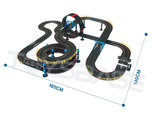 <span class=keywords><strong>Pista</strong></span> Elettrica per Auto Slot in Scala 1:43 con Controllo a Filo Fai-da-Te, Giocattolo da Corsa 1:32 - Product Image 6