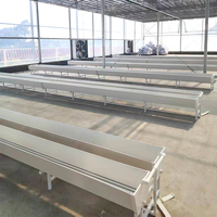 Gouttière de culture de tomates en plastique de type support pour serre commerciale – Bac de culture pour plantes