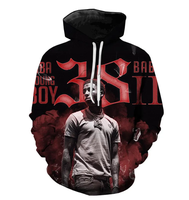 Sweat-shirts imprimés en 3D pour hommes, rappeur Youngboy, impression numérique 3D, tailles grandes, imprimés sur toute la surface, vêtements de style rap et hip-hop