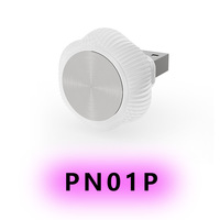 Lampe LED d'ambiance intérieure sans fil en forme de fleur à sept couleurs pour voiture, mini-lampe USB très vendue