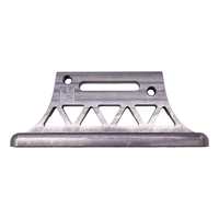 Supports de fixation CNC sur mesure en acier inoxydable avec revêtement en poudre et trous fendus pour équipement mécanique