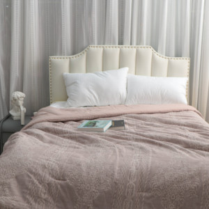 Edredones de guata de algodón con poliéster bordado, juego de cama de algodón, comodidad cosmética, tamaño king - Product Image 3