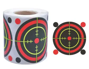 Outdoor Paper Target Aufkleber 7,6 cm 3 Zoll Aufkleber Target 200 Stück Roll Adhesive Splatter Reactive Paper Targets