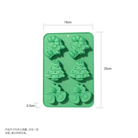 Moule en silicone réutilisable Père Noël et sapin de Noël, idéal pour la cuisson de gâteaux, mousses au chocolat, bougies, gypse et savons – Vente chaude