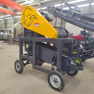 金鉱石破砕機用ポータブルディーゼル駆動顎破砕機小型採掘装置90t/h - Product Image 5