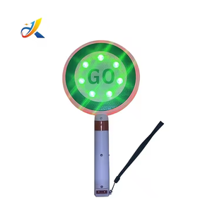 Bâton de signalisation LED portable, lumière rouge et verte, signal d'arrêt et de départ, lampe torche d'avertissement pour utilisation routière - Product Image 2