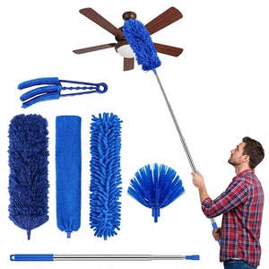 Pour le marché international : Ensemble de 3 balais à plumes rétractables en polyester, style araignée, pour la maison, portée 62-250 cm - Product Image 1
