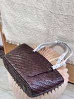 Sac fourre-tout tissé tendance pour femme, sac à bandoulière portable, design vintage, sac à bandoulière tressé pour femme, sac à main décontracté pour tous les jours