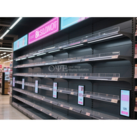 Étagère réglable Armoires à cigarettes Magasin de détail Étagère à fumée Présentoir à cigarettes avec poussoir en acrylique