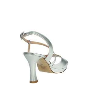 Sandalo con Tacco Vernissage E5SPC6 per Donna, Argento Polvere, Plateau con Cinturini, Scarpa da Cerimonia - Product Image 3