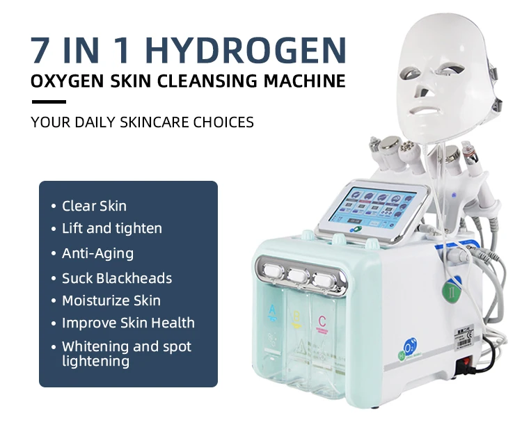Top quality Low Price 6 in 1 Hydra Oxygen Jet Dermabrasion Hydro Aqua Peeling Beauty Face Equipment Salon Facial Machine