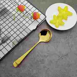 ช้อนสแตนเลส 304 ดีไซน์สร้างสรรค์ ช้อนกลมเล็ก ช้อนขนมหวาน ช้อนข้าวเด็ก - Product Image 6