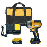 Atornillador de Impacto Inalámbrico de 20V con Batería, Cargador Rápido y Bolsa de Transporte para Trabajos en Madera