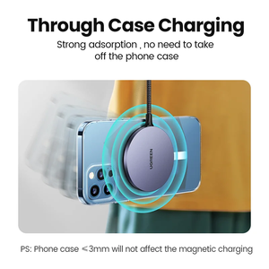 Magnetic Type C <b>Wireless</b> Charger Q I15W Ultrathin Portable Protocol Multi Charging Pad for CD245 <b>Wireless</b> Charger CD245 C - Product Image 2
