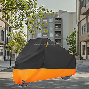 Housse de moto imperméable noire et orange pour <span class=keywords><strong>scooter</strong></span> extérieur et intérieur - Product Image 2
