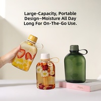 Bouteille d'eau Tritan avec bouchon à boire directement, grande capacité, lavable en machine, portable, idéale pour la randonnée