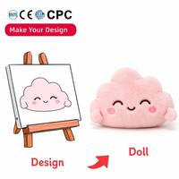 Boneka Plush Custom Cloud Grosir Buat Desain Sendiri Mainan Boneka Super Lembut OEM/ODM Hadiah Anak Ulang Tahun Bersertifikat CE