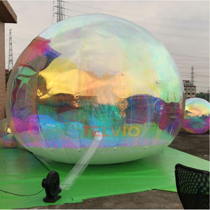 Tente à bulles de luxe gonflable Igloo pour fête d'enfants PVC irisé miroir ballon maison gonflable à bulles à vendre - Product Image 4