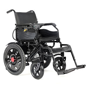 Boaomedical TEW002 10 "avant PU 18" Air roue arrière fauteuil roulant pliable | Batterie 12Ah | Absorption des chocs | Cadre en aluminium | - Product Image 3