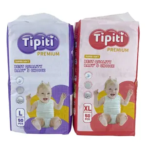 Échantillon gratuit Fabricant de couches pour bébés jetables super douces bon marché et personnalisées en Chine