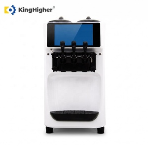 Máquina de helado suave comercial inteligente de sobremesa con triple cabezal, preenfriamiento y doble compresor, equipo eléctrico. - Product Image 2