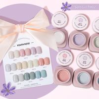 Vernis à ongles gel UV Youth Rose pour distributeur en gros, salon de manucure professionnel, vernis à ongles gel couleurs unies, kit de manucure pour nail art